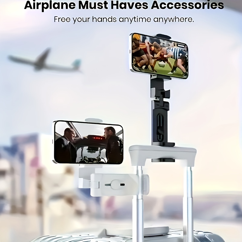 E-shop Flugzeug-Handyhalter - 360° drehbarer, langlebiger Reiseständer für Auto Schreibtisch zur freihändigen Nutzung – Ideales Weihnachtsgeschenk &