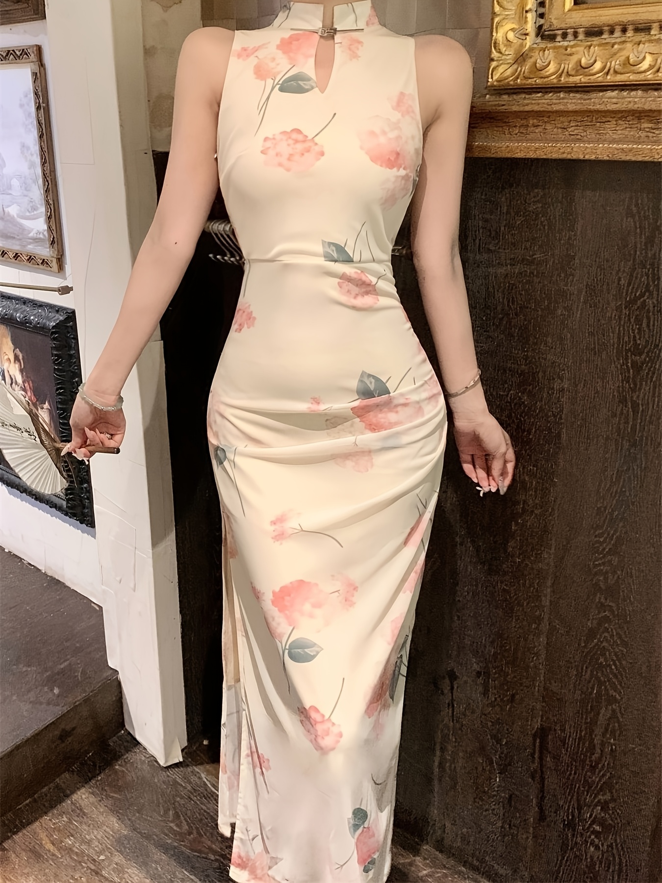 white maxi dress halter neck Luna Halter Maxi Dress