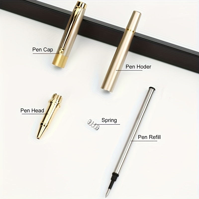 Personalized Luxury Ballpoint Pen, Free Laser Engraving Customization, 0.5mm Black Ink, Nice BallPens Box Birthday Gifts, Office Gel Pens Writech Pens Fine Point Smooth Writing Blue Pens