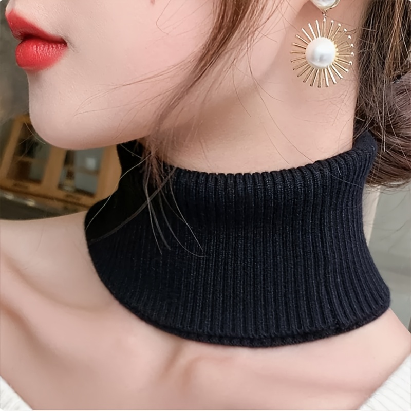 TEMU Sciarpa da 1 pezzo a maglia da donna a , copricollo, decorazione versatile per e inverno, foulard multifunzionale