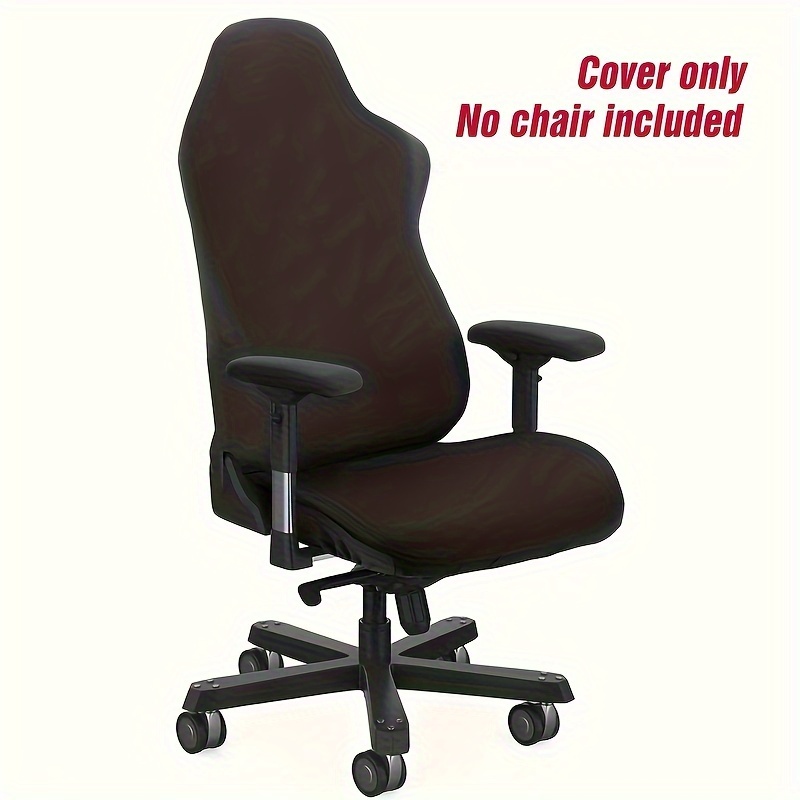 Image of 4pcs (4-seater) Stretchable Fiber Fabric Gaming Chair & Computer Desk Chair Cover - Elastic Office Chair With Fit, Machine Washable, Compatible For, Pc Gaming, And Office Use - Modern