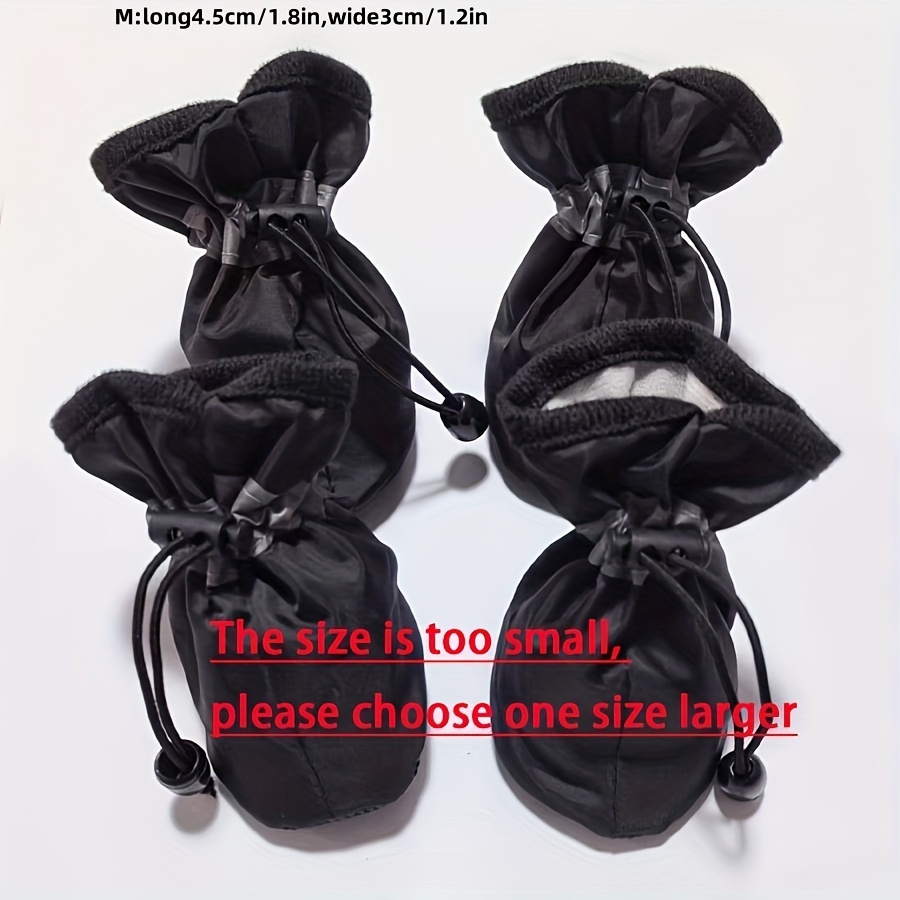 Pet Dog Shoes Pet Dog Shoes Reflective Strip Dog Shoes Teddy Poodle Autumn Winter Shoes Pet Shoes Foot Covers Dog Boots, Protector Puppy Shoes