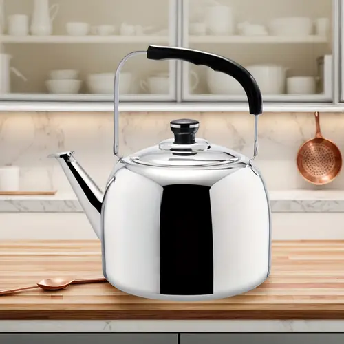 1개, 스토브 티팟, 4l 스테인리스 스틸 냄비, 인덕션 조리기 가스 조리기 유니버설 냄비, 가정용 티팟 상업용 대용량 냄비, 여름과 겨울 마시기 세트, 가정용 주방 용품, 학교 용품, 여행 액세서리