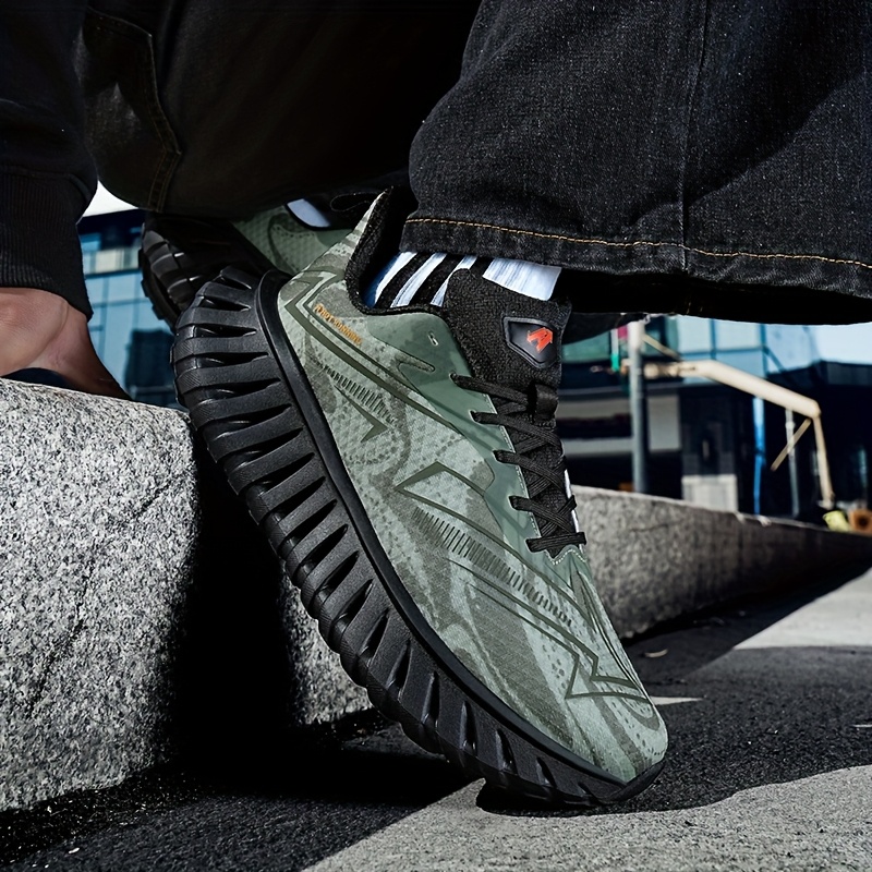 Allseason Versatility] Men's Camouflage Athletic Sneakers - Breathable, Non-Slip, Shock-Absorbing Running Shoes with Thick Sole for Indoor & Outdoor Activities, Fashion Retro Casual Style, Outdoor Sneakers | Retro Casual Sneakers | Breathable Fabric Upper
