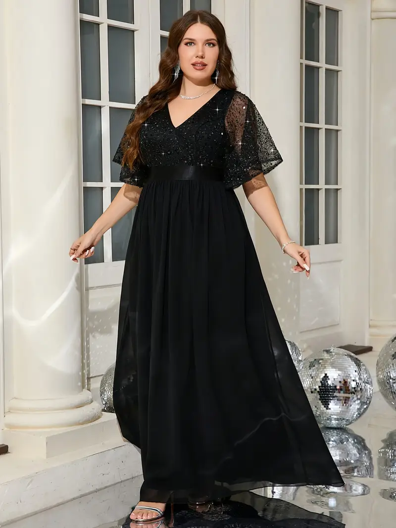 plus size plus size womens plus size v neck lace beaded - Temu Oman plus size plus size womens plus size v neck lace beaded - Temu Oman