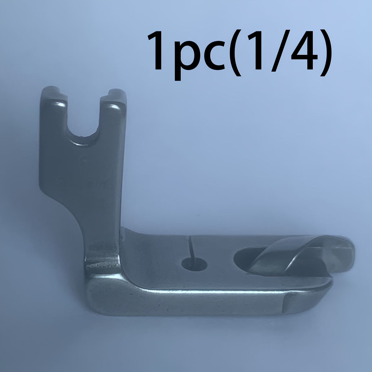 (1pc) Flat Sewing Machine Curved Edge Presser Foot, Designed For Chiffon Thin Fabric, All-steel With A 6.4mm-1/4 Edge, Computer Presser Foot For Flat Sewing Machines, A Tool Specifically For Garment