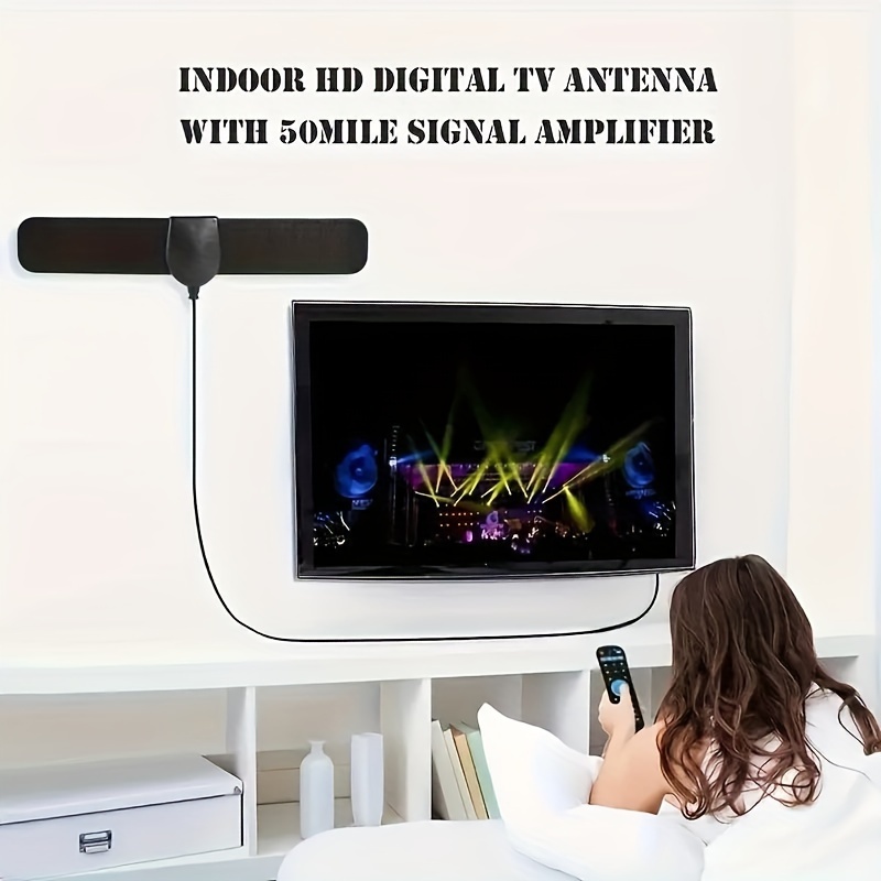 

300 Miles Range Antenna Tv Digital Hd 4k Antenna Digital Indoor Hd 1080p Enhance Your Tv Signal For Better Viewing Results!