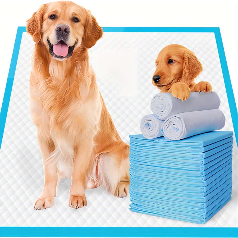 TEMU 100pcs/200pcs Large Disposable Dog Training Pads - , Quick Drying, Leak-proof, , Long- Protection, Ideal For Dogs, Cats, Rabbits