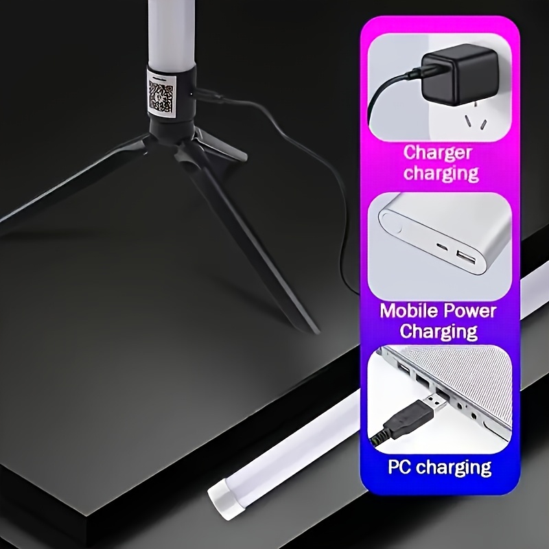 1 шт., rgb многоцветная регулируемая led напольная лампа с usb-питанием, инфракрасным датчиком и функцией синхронизации с музыкой,   для танцевальных залов, игровых комнат, семейных встреч, праздничного декора гостиной, рождественских украшений – отличный подарок друзьям на рождество Детали 4