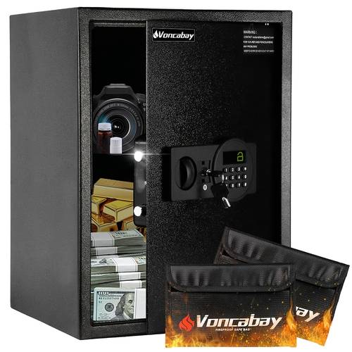 office electronic keypad resistant burglary proof storage case for documents receipts cash pouch backup key valentines day clearance