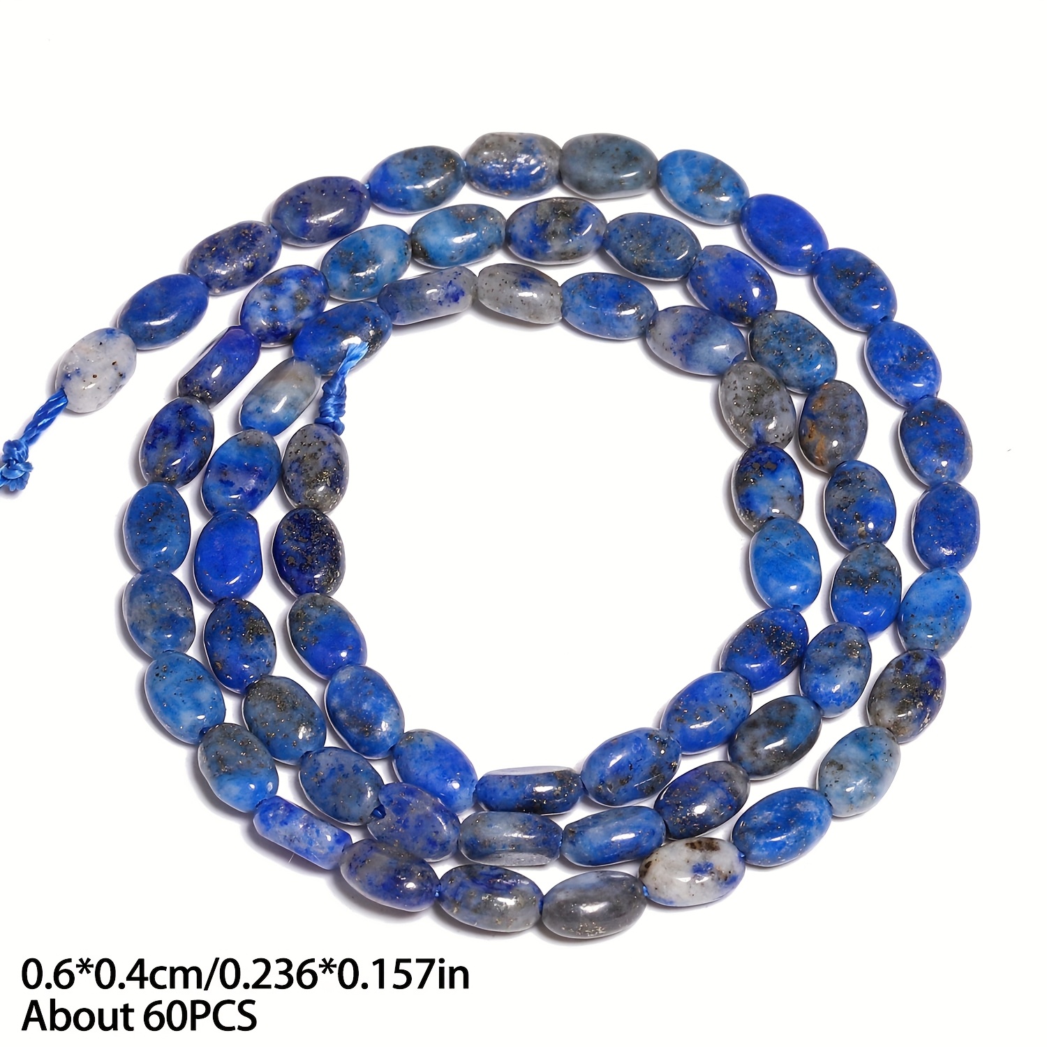 Natural Oval Stone Spacer Beads for DIY Jewelry Making