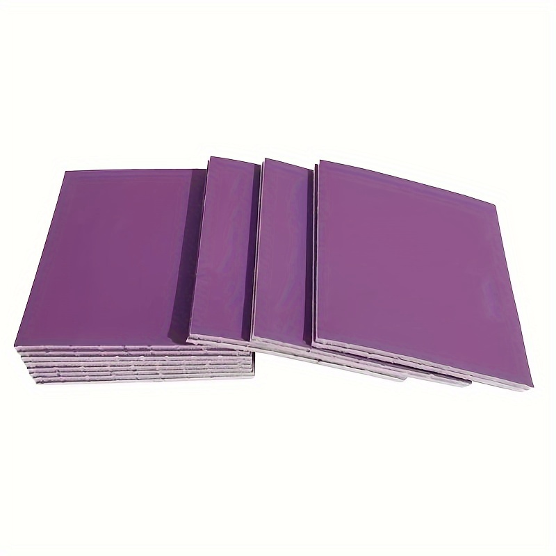 Image of 20pcs 115*125mm/4.5*5iinch Sponge Sandpaper Purple Abrasive Car Paint Bumper Plastic Parts Polishing Grinding 400 600 800 Grit