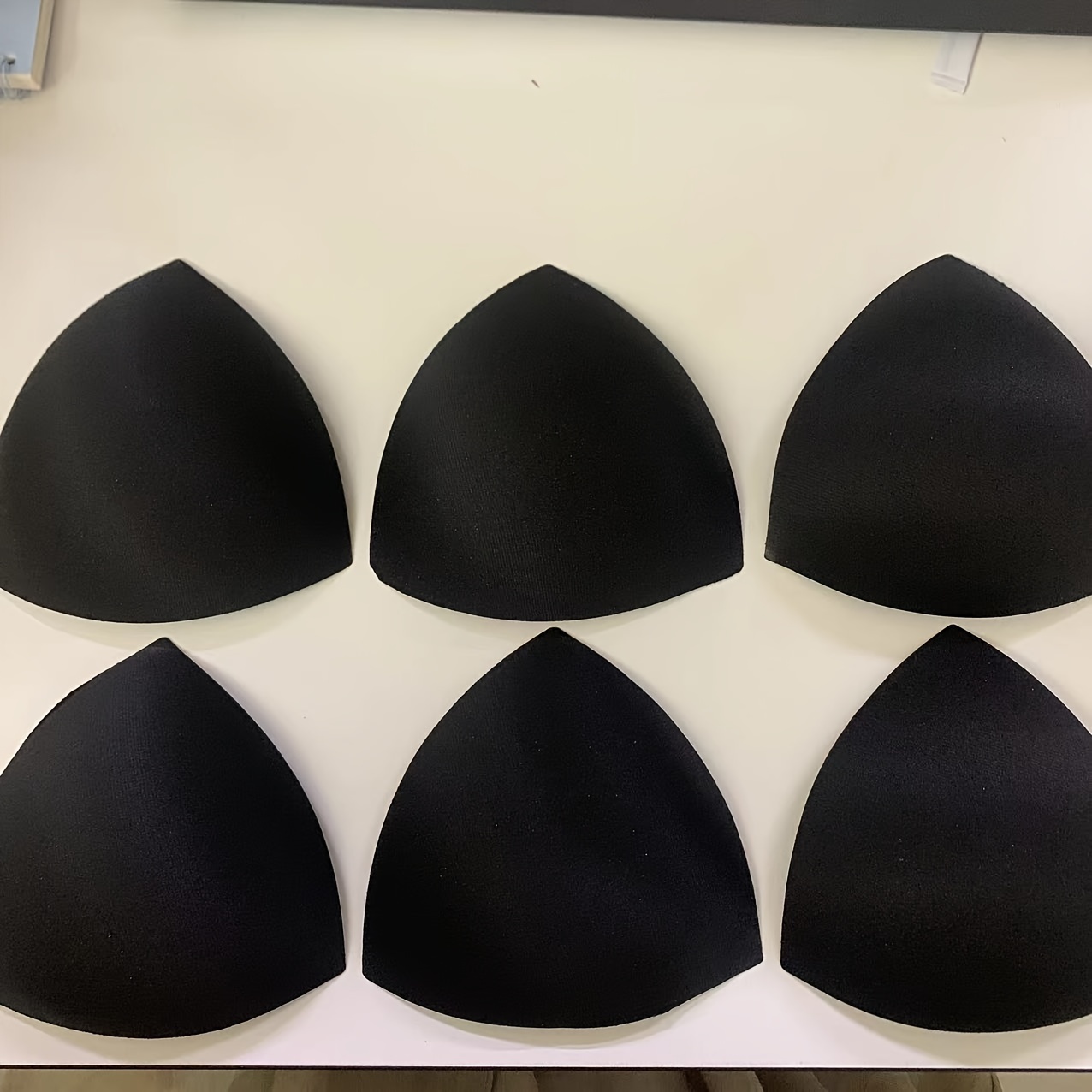 3pcs Triangle Bra Pads Inserts Women's Thin Sports Underwear Sponge Lining Bra Pads Covers Bra Swimsuit