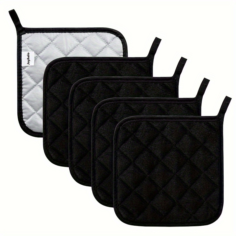

3pcs, Placemats, Polyester Pot Holders Set, Silvery Coating, Solid Color Table Mat, Heat Resistant, Kitchen Hot Pads For Baking And Cooking, With Hanging Loop