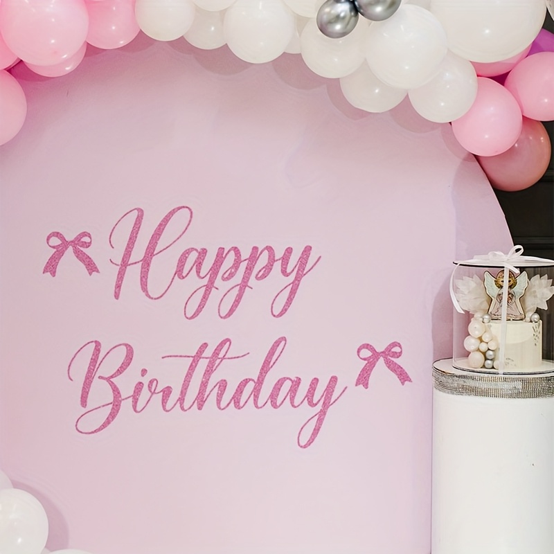Image of Happy Birthday Sticker Bedroom Living Room Birthday Party Decoration Removable Self-adhesive Wall Sticker Pvc