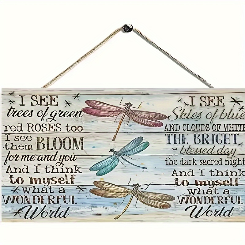 

1pc Wooden - Decor For , , , , And Bar - Wooden Hanging Plaque