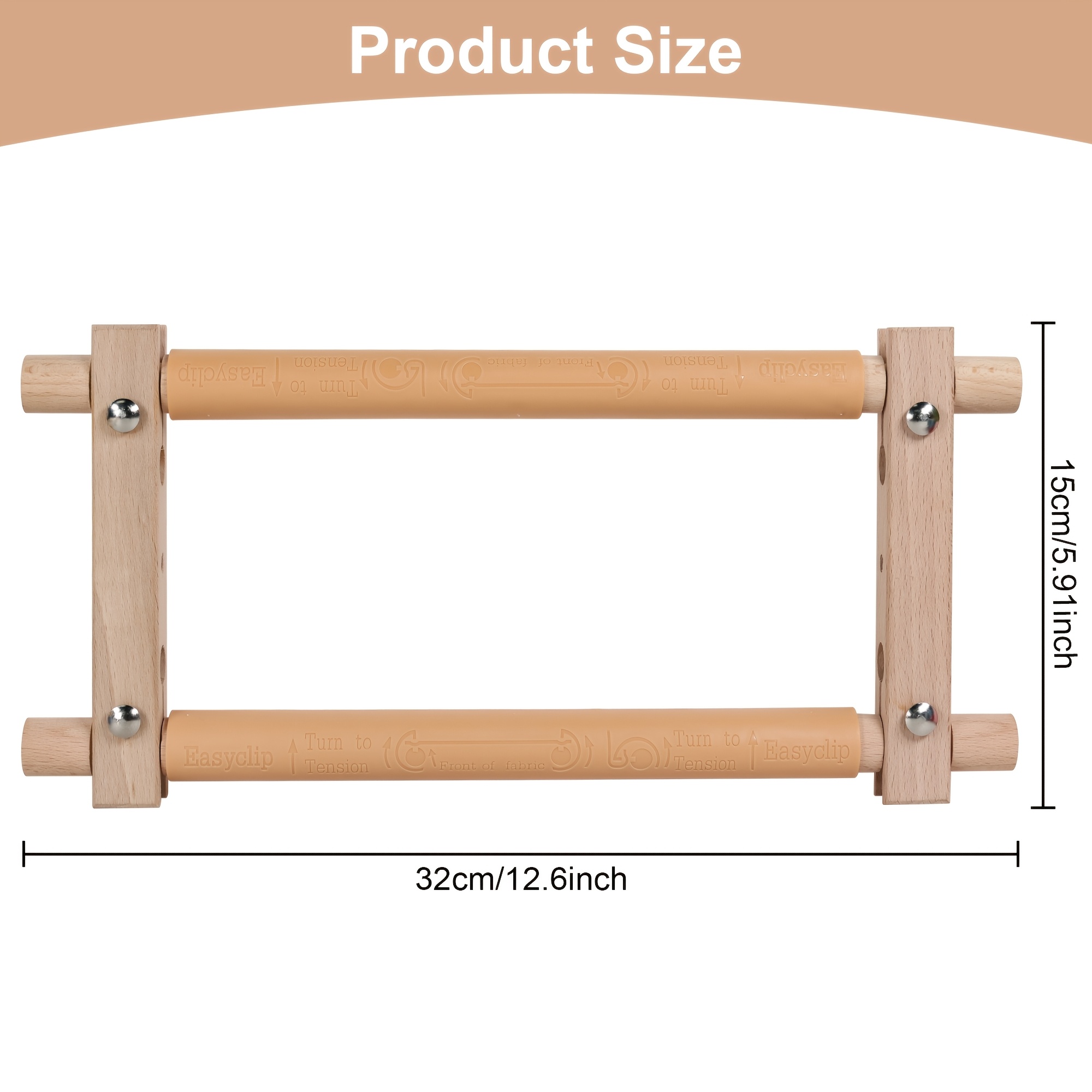Miniature Scroll Frame for Embroidery & Needlework