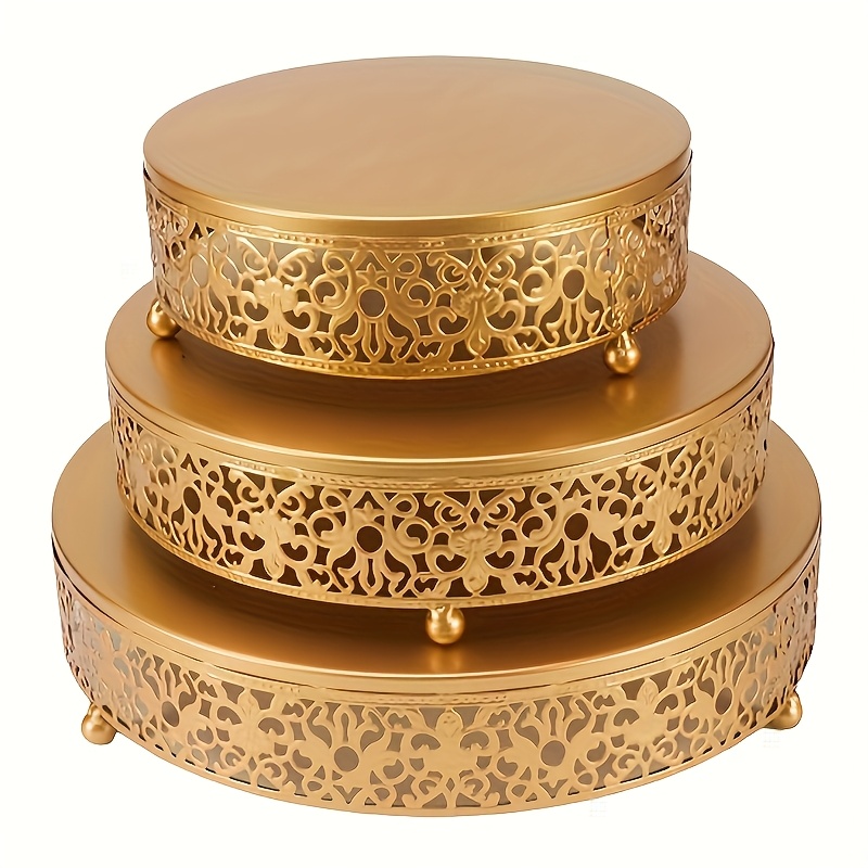 Durable Elegant 3pcs Stand Set - Perfect For Birthdays, Weddings & Celebrations | Metal Display Stands