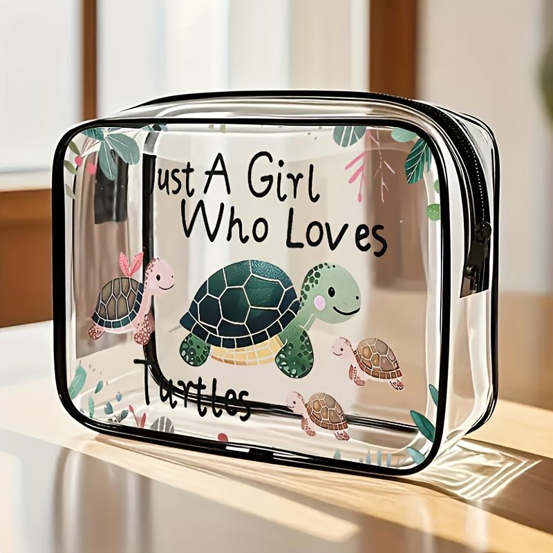1pc Exquisite Makeup Bag Large Capacity Pvc Cosmetic Bag With Zipper Closure - High- Toiletry Organizer, Lightweight For Women And Teenagers, Gift For And