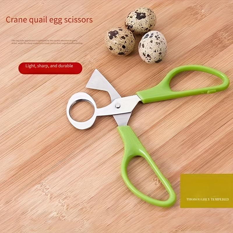 

Kitchen Gadgets Stainless Steel Quail Cutter Egg New Polishing Hand Tools