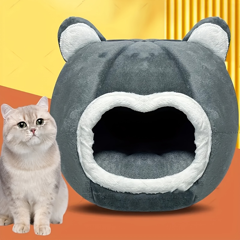 1pc cozy cat cave bed   synthetic fiber pet house for     pre assembled uncharged ideal for fluffy   Product details 3