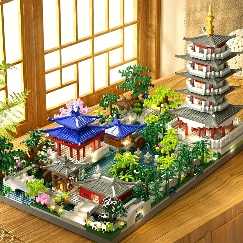 Çocuklar için Batı Gölü İlhamlı Mimarlık Bina Kit, 6-8 Yaş için Eğitim 3D Puzzle Oyuncağı, Premium Plastik İnşaat Seti, Tatiller ve Doğum Günleri için İdeal Hediye