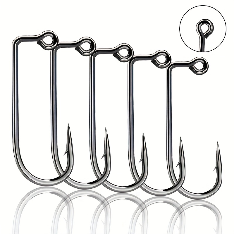 

Pack Of 50 90 Degree Round Bend Hooks For Diy Jig Heads, Made From High Carbon Steel Suitable For Freshwater And Saltwater, Offering High Strength And Resistance To .