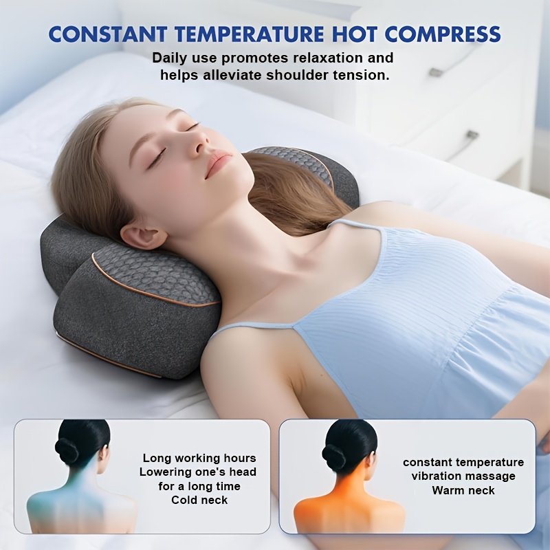 *massage-Knetkissen fr Schlaf * Massagekissen fr Nacken, Schultern,  Rcken Beine, mit USB-Ladung fr lange Akkulaufzeit. Ideal fr  Broangestellte Senioren, das perfekte Weihnachtsgeschenk