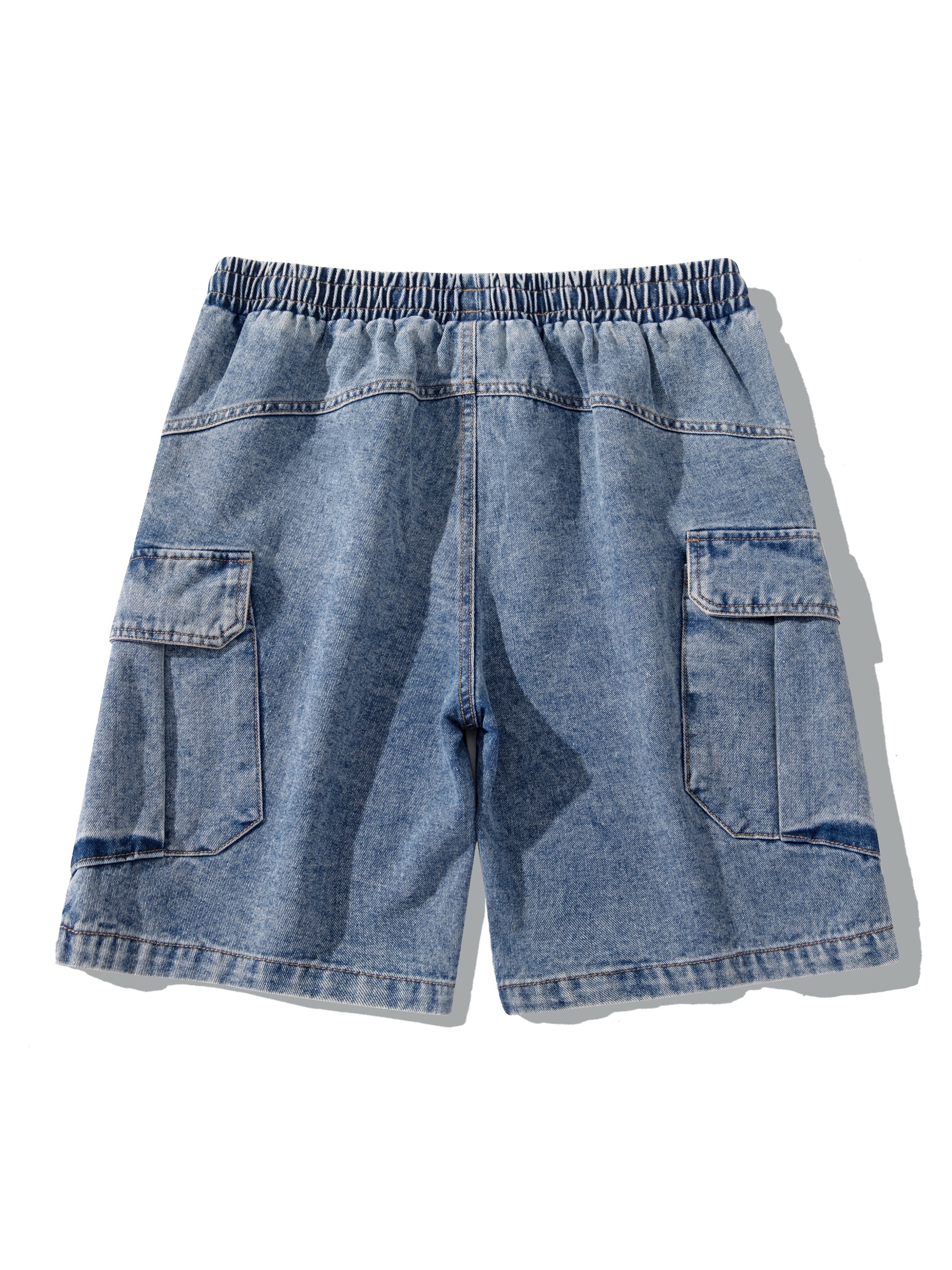 men' loose fit cargo denim shorts summer outdoor Temu Saudi Arabia