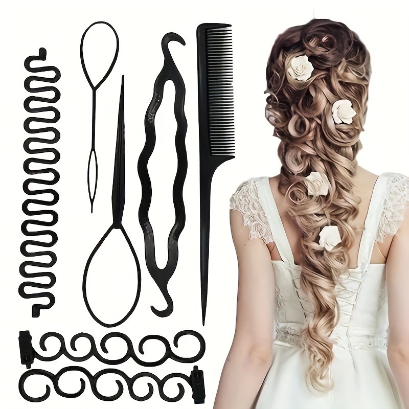 

7pcs Hair Styling Tools Women French Braid Tools And Accessories Suitable For Curly All Hair Types