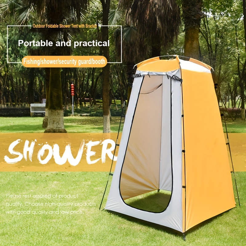 

1pc Outdoor Changing Tent, Rainproof Camping Beach Fishing Tent, Camping Shower Tent, Hiking Bathroom , Field