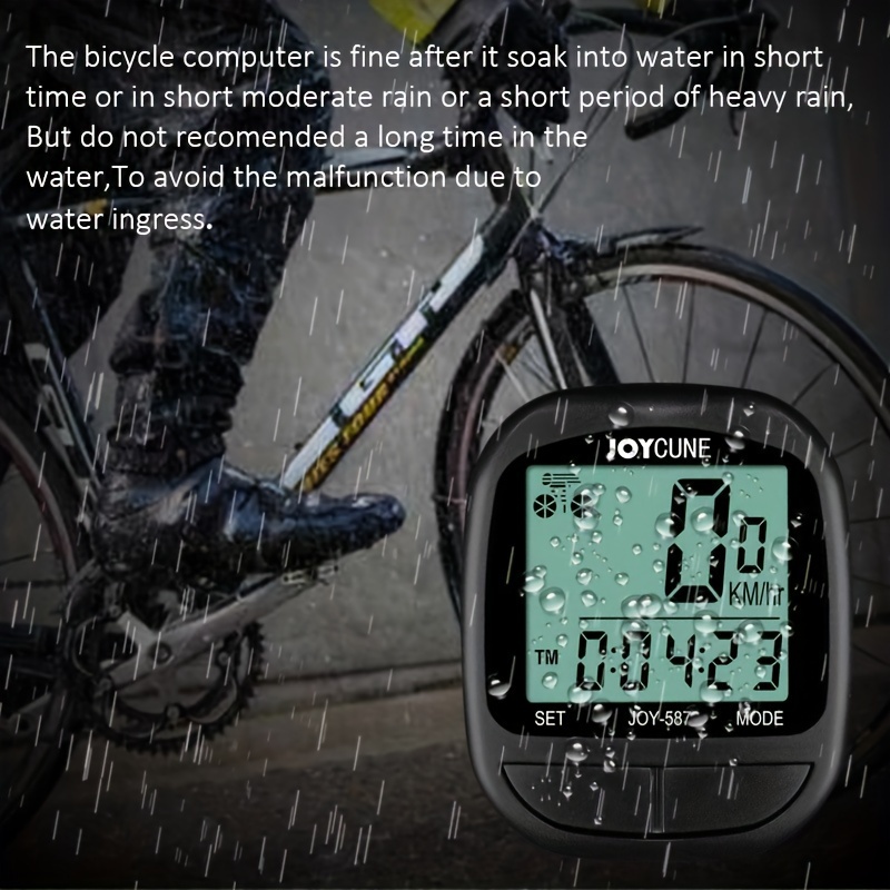 

Joycune Sd-587 Wired Bike Computer, Waterproof Cycling Speedometer Odometer, Abs Material, Black – Bicycle Accessory With Lcd Display For Speed Tracking (1 Pack)