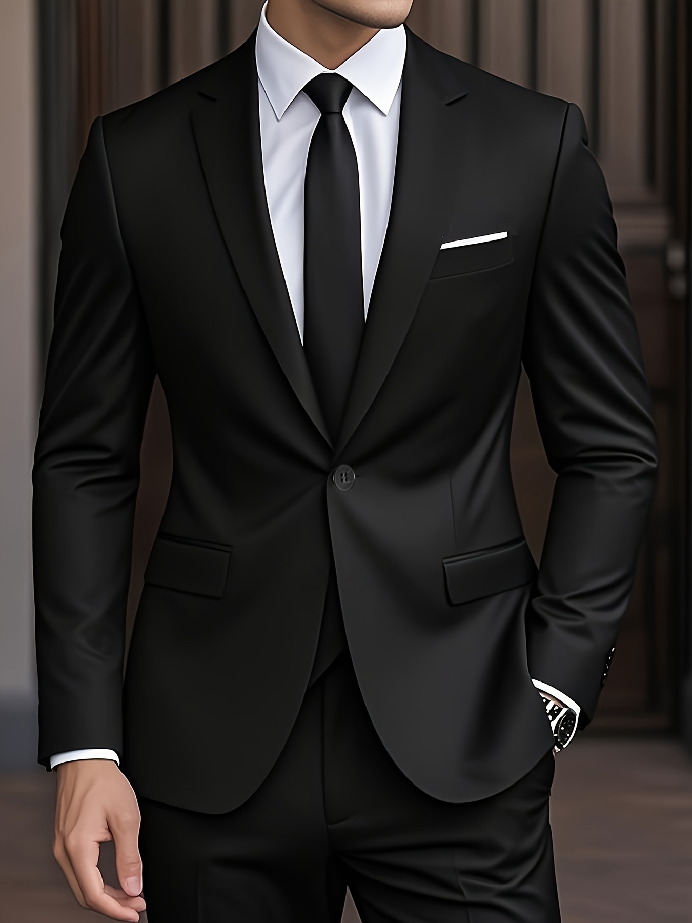 Men In Black Kostüm Set - 6-teiliges Agenten Outfit Für Halloween & Karneval