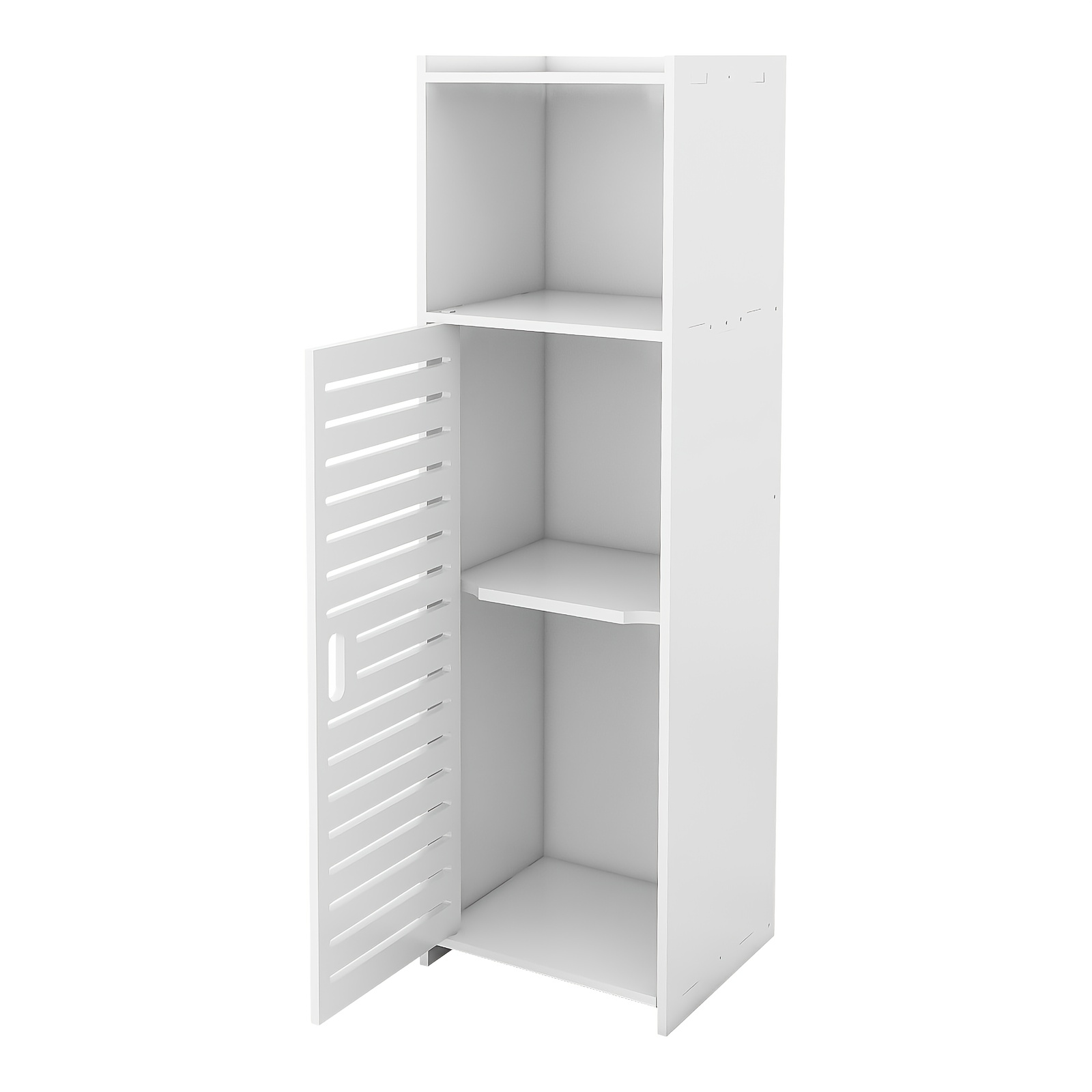TEMU Armario de Baño Portátil con Puerta - Estante de Almacenamiento Multifuncional Adecuado para Baño y Sala, Armario Compacto de Plástico PP