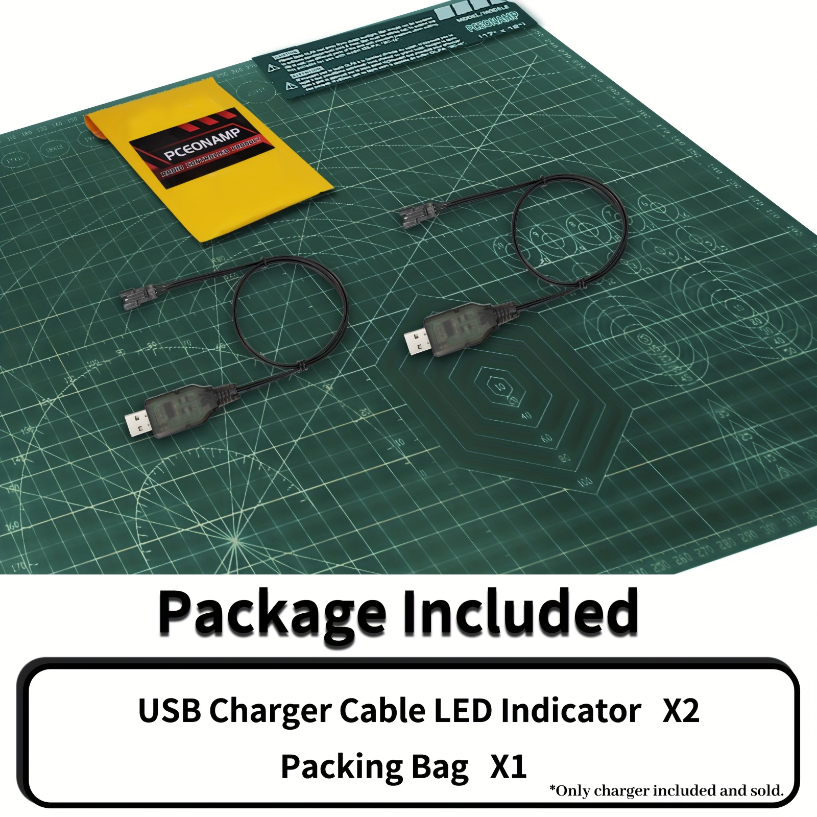7.4v Usb Charger Cable With Sm-3p Plug Fit For Most Rc Car Rc Boat Rc Tank Battery And 7.4v Li-ion Lipo Battery (2pcs)