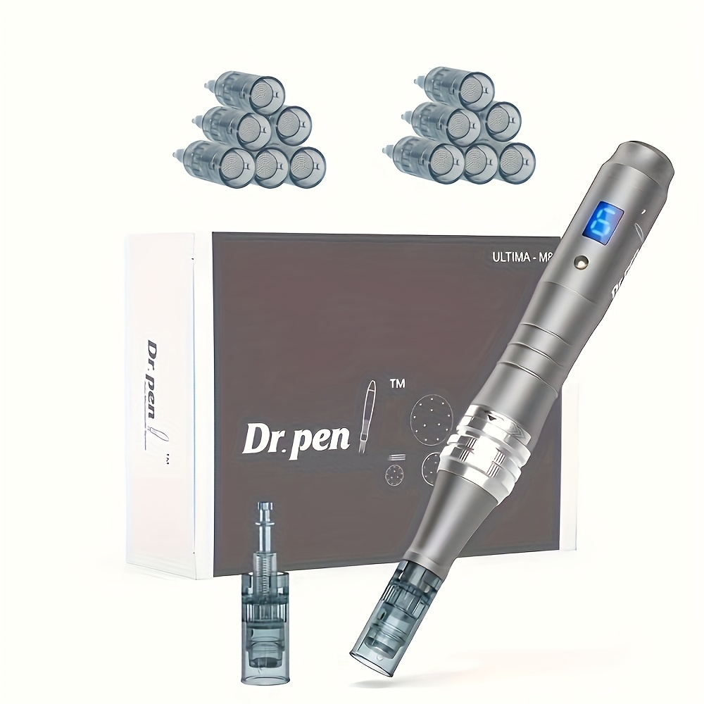 

M8 Ultima Pen With 12pcs Round Replacement Cartridges Wireless Electric Pen Dr Pen M8 Gifts For Women, Day Gifts, Holiday Gifts Needle Length