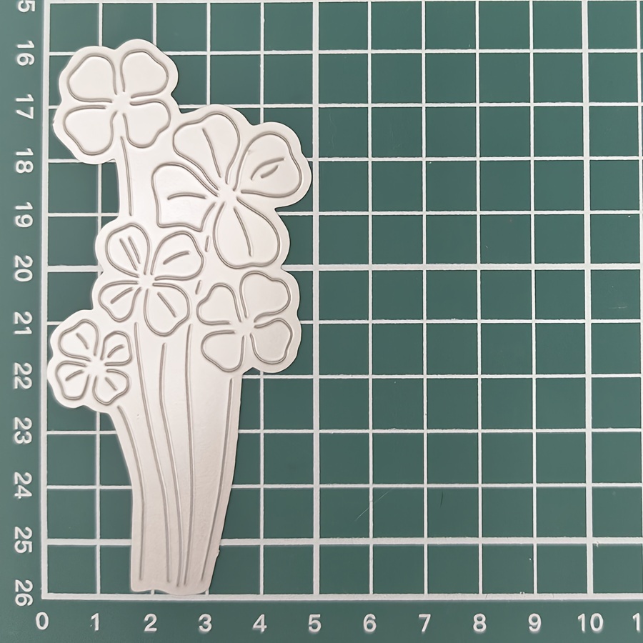 2024 New Arrival Plants Four- Clover Mushroom Agaric Decoration Metal Cutting Dies For Diy Scrapbooking Photo Album Card Making Paper Craft Knife Mould Blade Punch Stencils