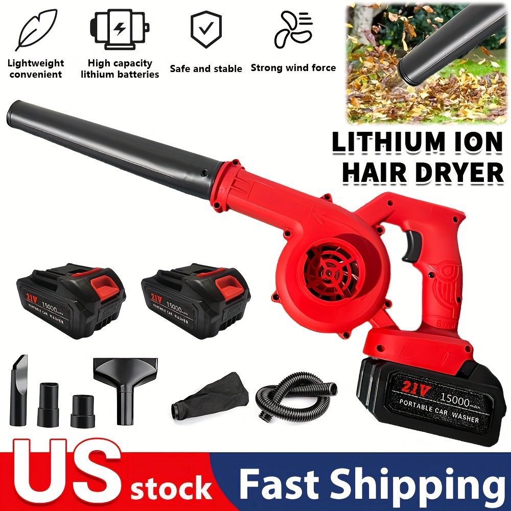 

Leaf Blower Cordless 21v Handheld Electric Leaf Blower 2 Mode Lightweight Battery Powered Leaf Blowers For Lawn Care Patio Yard Sidewalk, Snow Blowing