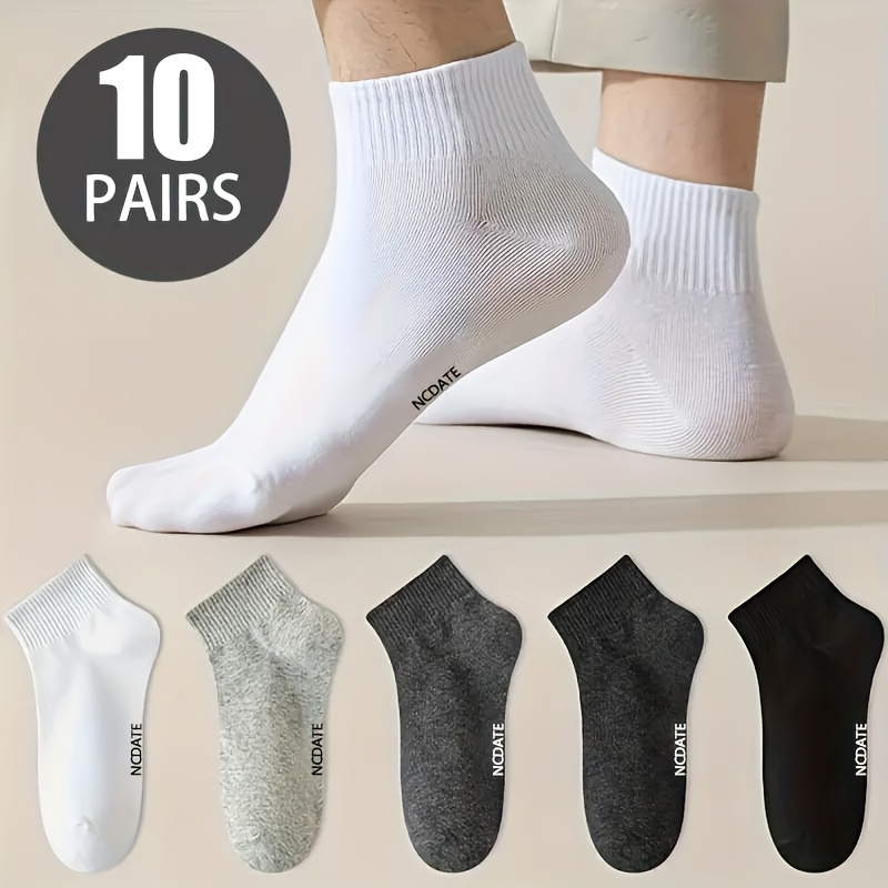 E-shop 10 Paar neue, atmungsaktive und schweißabsorbierende Sportschuhe für Frühling und Sommer, mit einem einfachen Buchstaben-Design, geeignet für