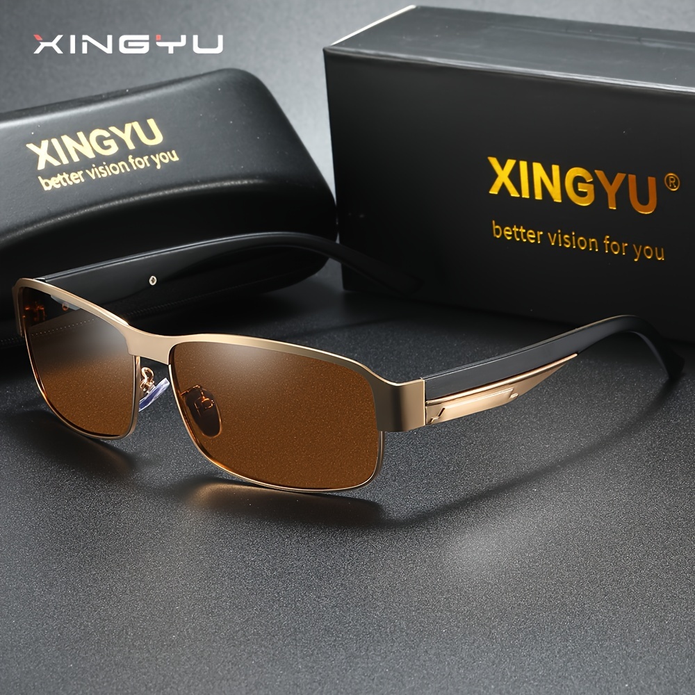 

Xingyu Square Polarized Fashion Glasses, Outdoor Cycling, Driving, Fishing, Business Party Gift