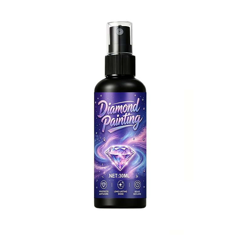 TEMU Diamond Painting Sealing Spray, Diamond Painting Hardening Glossy Spray, Anti-falling Diamond Painting Sealer, Suitable For Mosaic And Crafts,