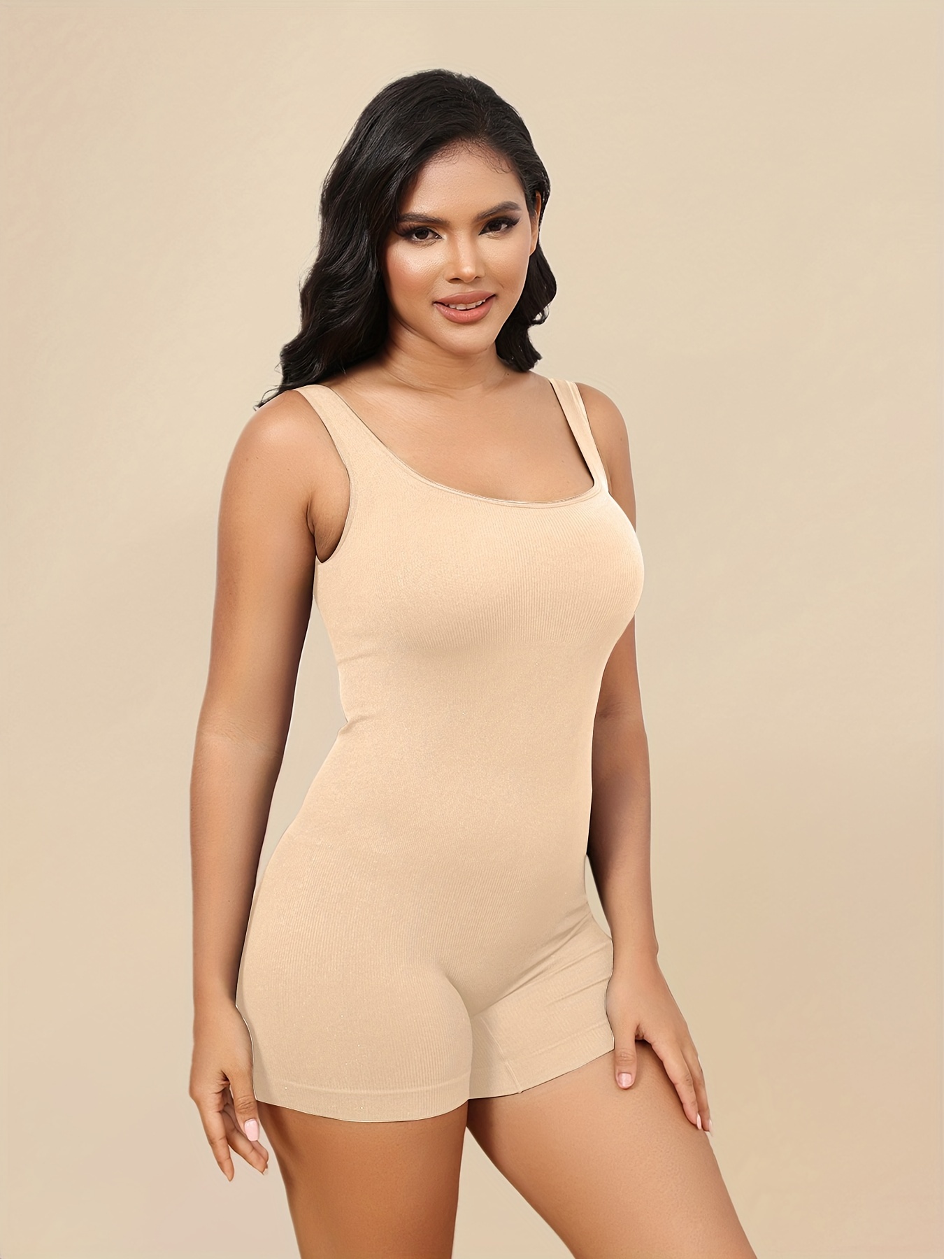 Molett Simple Shapewear Body, Női Plus Solid Seamless Tummy Control Slim  Fit Alakformáló - - Temu