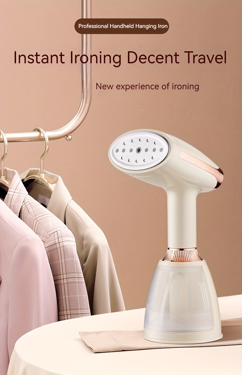 quick heating handheld fabric steamer 1500w     with   adjustment intelligent lcd display water shortage protection abs material 220 240v european standard plug for clothing ironing details 0