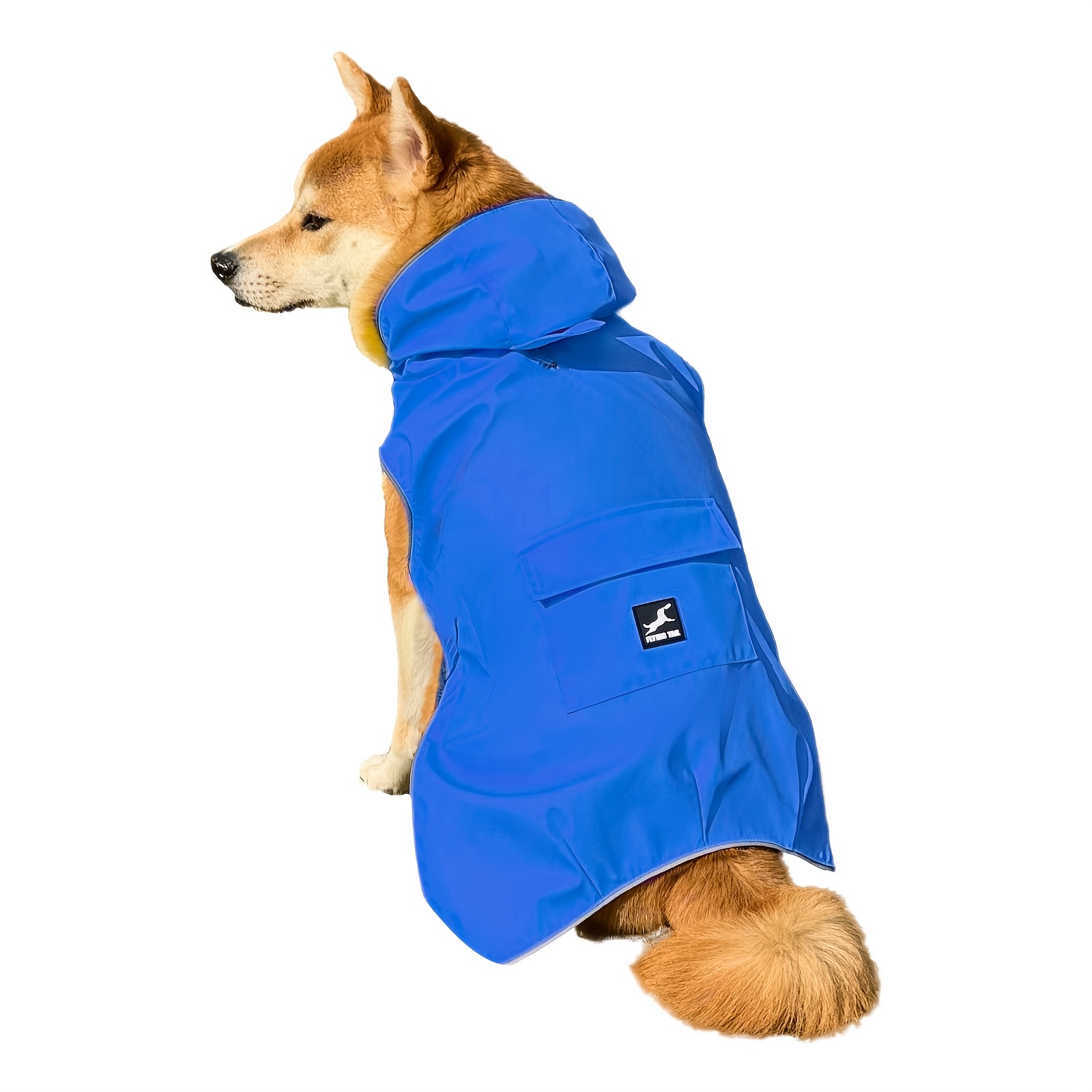 The Dog Raincoat Of Soft And Comfortable Fabric With A Breathable Mesh, Featuring An Adjustable Chest And A Non-irritating Closure