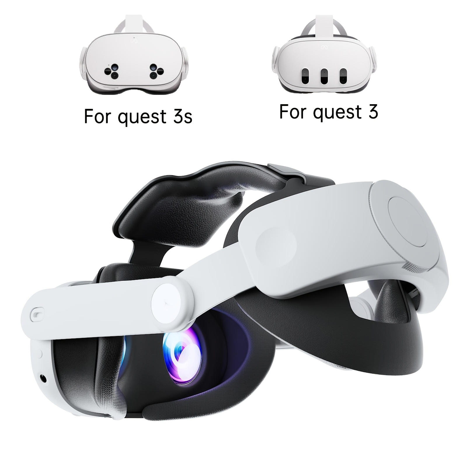 

For 3 Head Strap, Replaceable And Adjustable, Retractable Vr Accessory, Compatible With /quest 3s