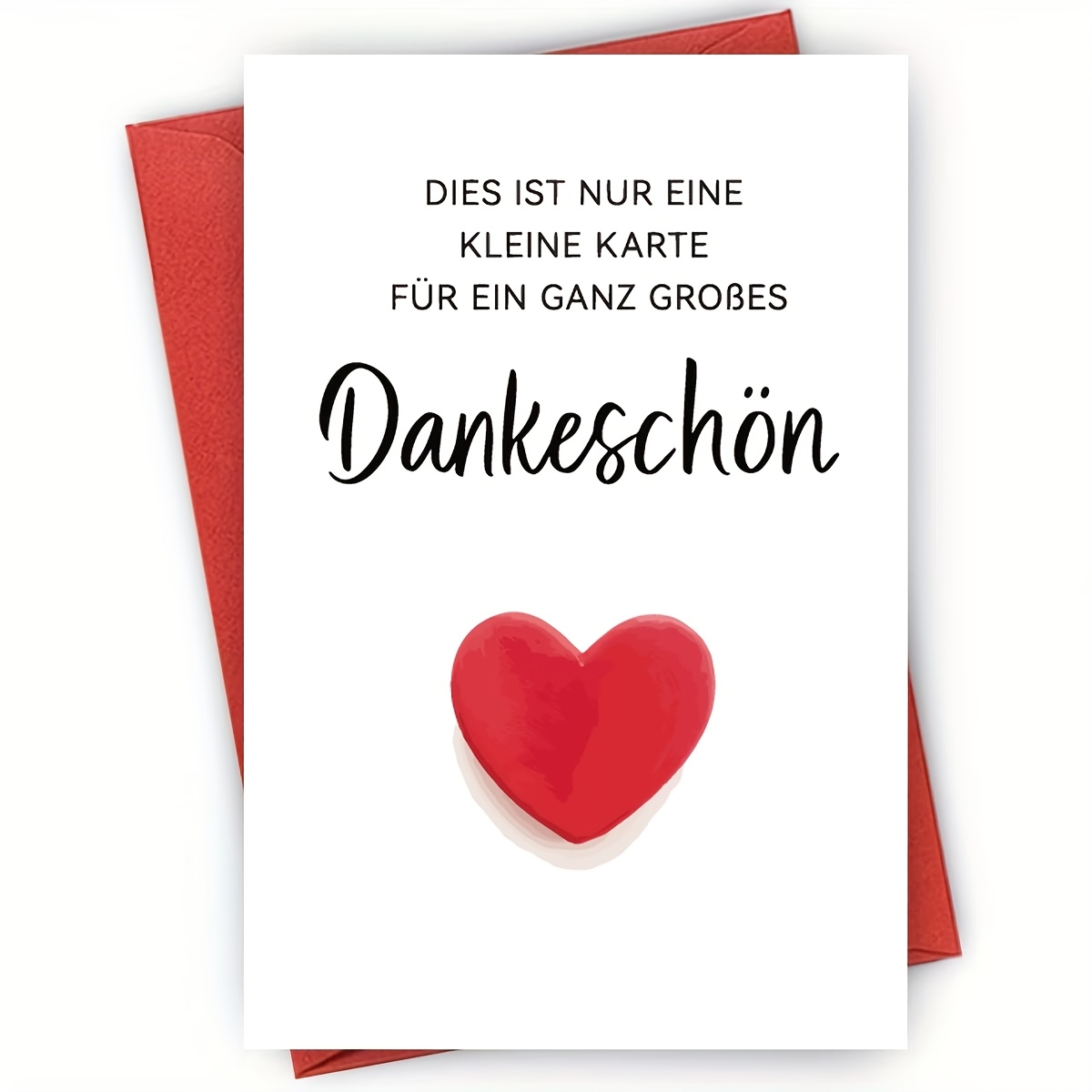 1pc German "dankeschön" Thank You Greeting Card - Appreciation Gift & Decor - Perfect For Friend, Colleague, 1