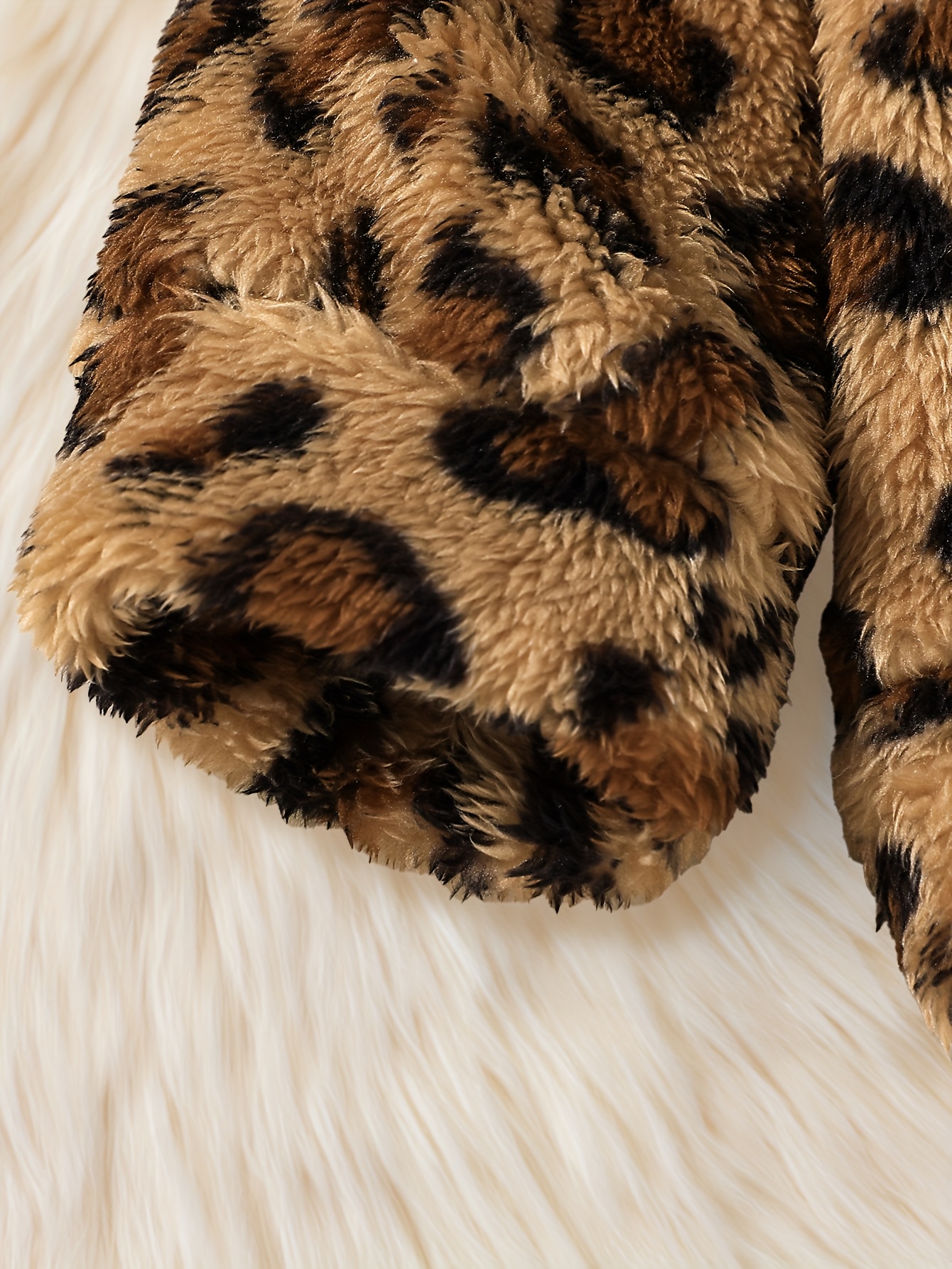 baby girls autumn and winter leopard print warm cardigan jacket for   Product details 2