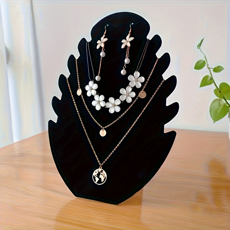 Luxury Black And Gold Jewelry Display Set, Jewelry Stand, Ring Display Holder, Necklace Display Stand, Earring Display Holder For Craft Show