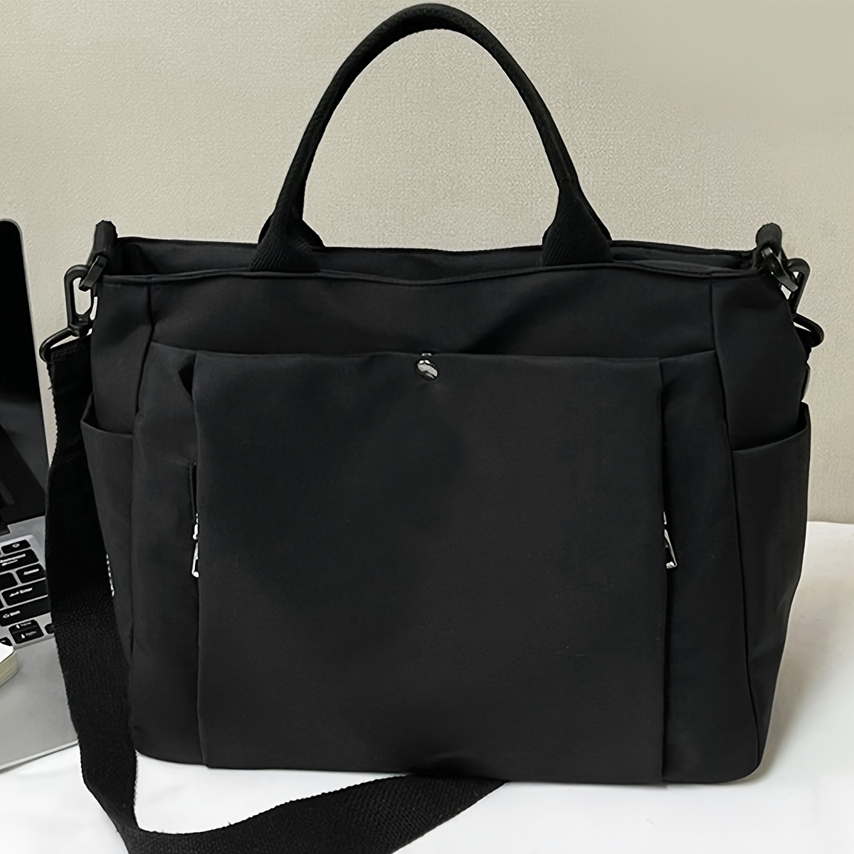 TEMU Borsa tote a tracolla convertibile da donna Perfect Lily di grande capacit� con tracolla rimovibile - ////, chiusura a cerniera adatta per