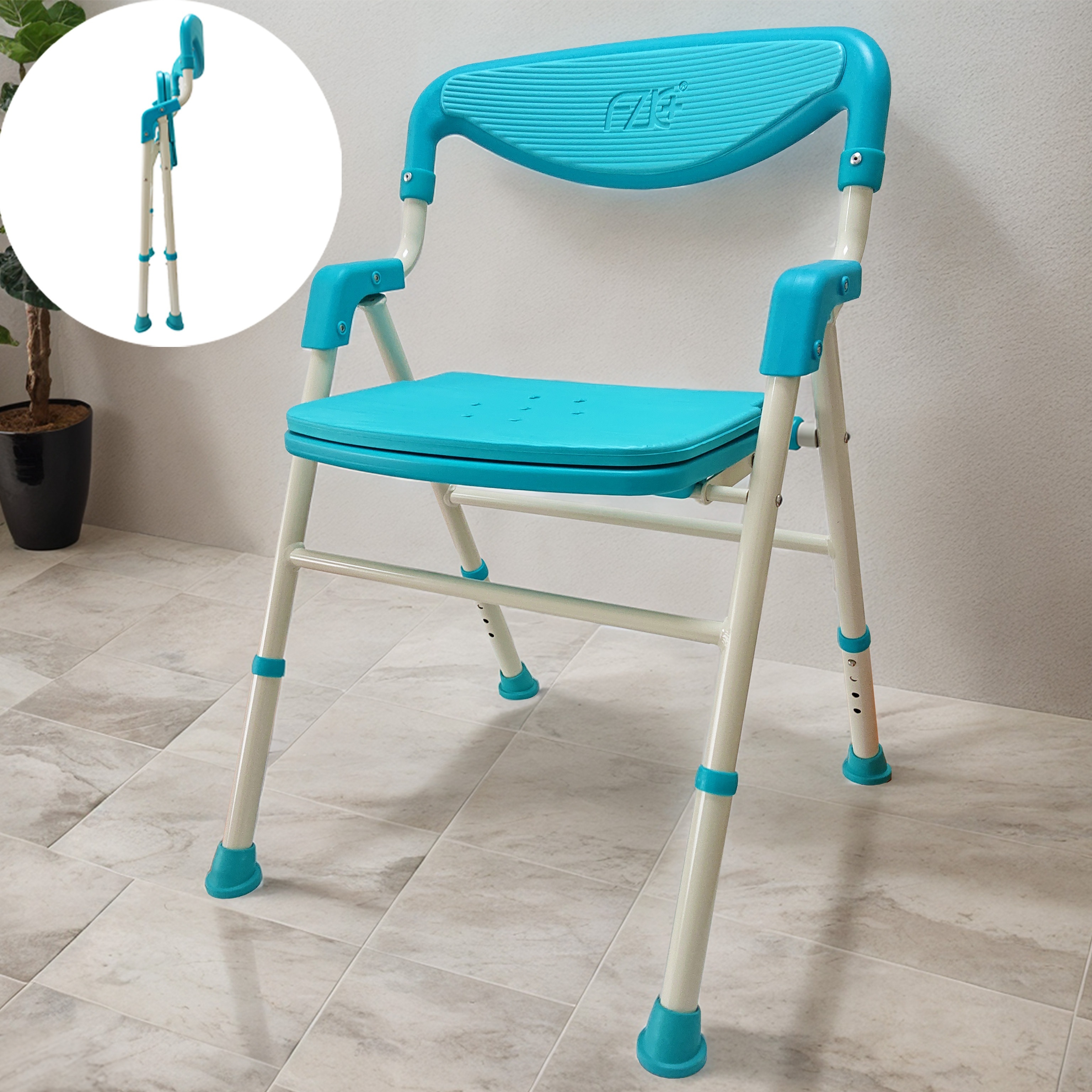 Portable folding shower online chair